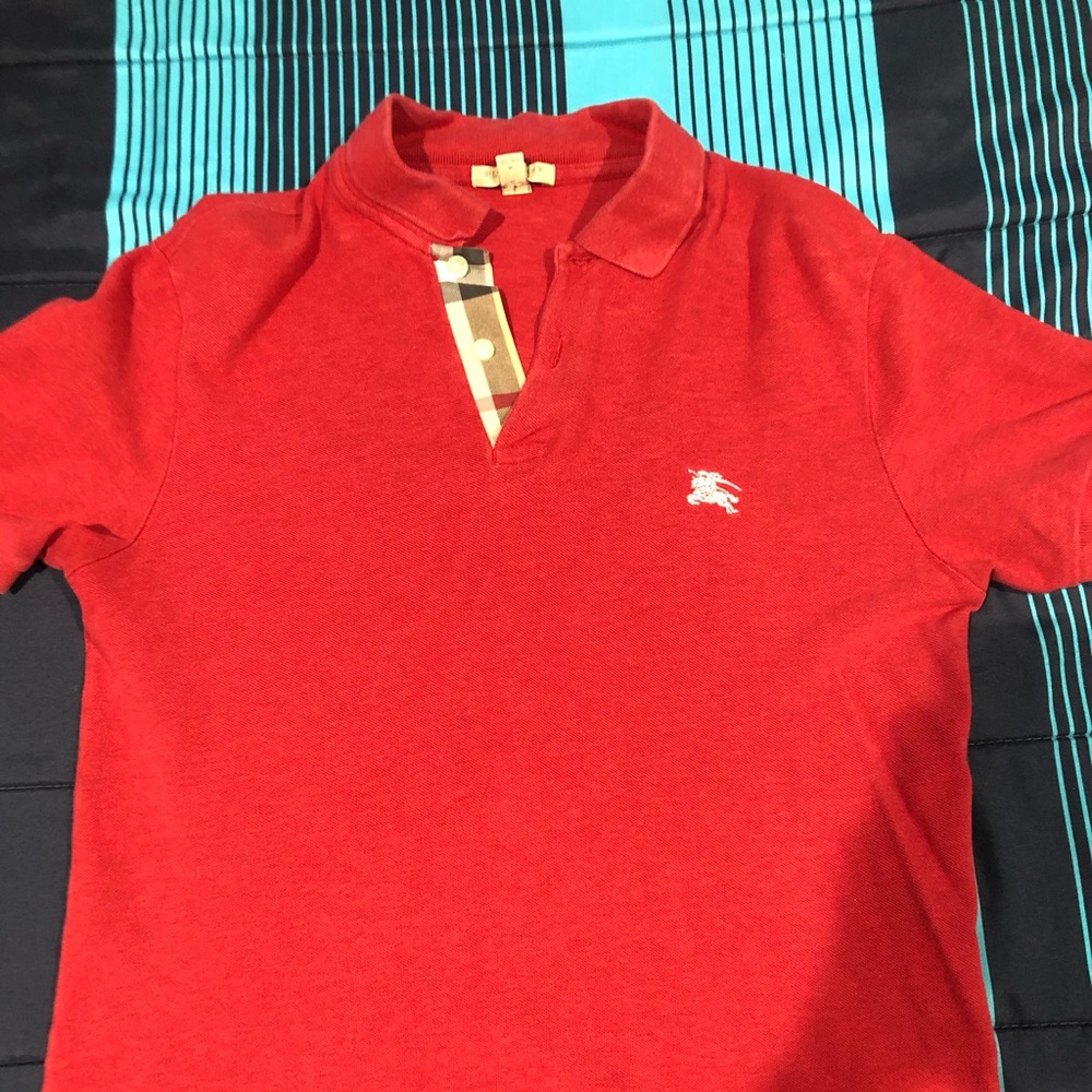 Burberry red shirt